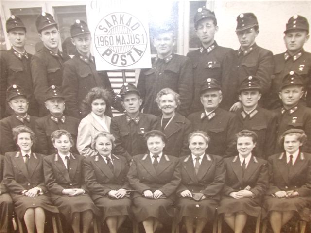 Sarkad 1. Posta dolgozói-1960